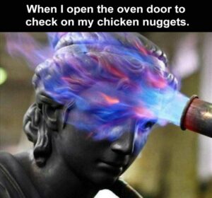 Stupid Bar Memes when you open the oven door