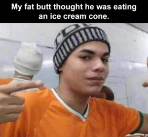 Stupid Bar Memes when you realize hes not eating an ice cream cone