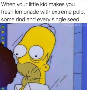 Stupid Bar Memes whensyourskidsmakesslemondaid