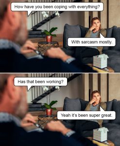 Stupid Bar Memes coping
