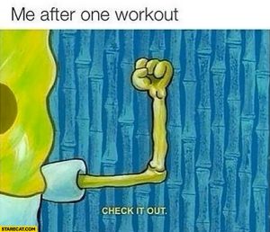 Stupid Bar Memes mesaftersworkoutstinysmusclessspongebobschecksitsout