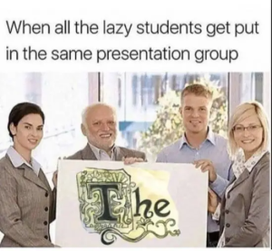 Stupid Bar Memes peopleswhensallstheslazysstudentssgetsputsinsthessamespresentationsgroupshe