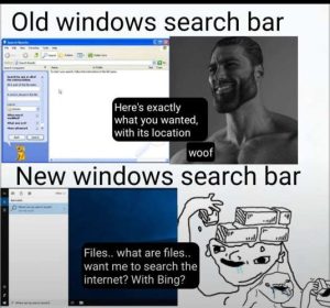 Stupid Bar Memes oldsnewswindowsssearchsbarswhats